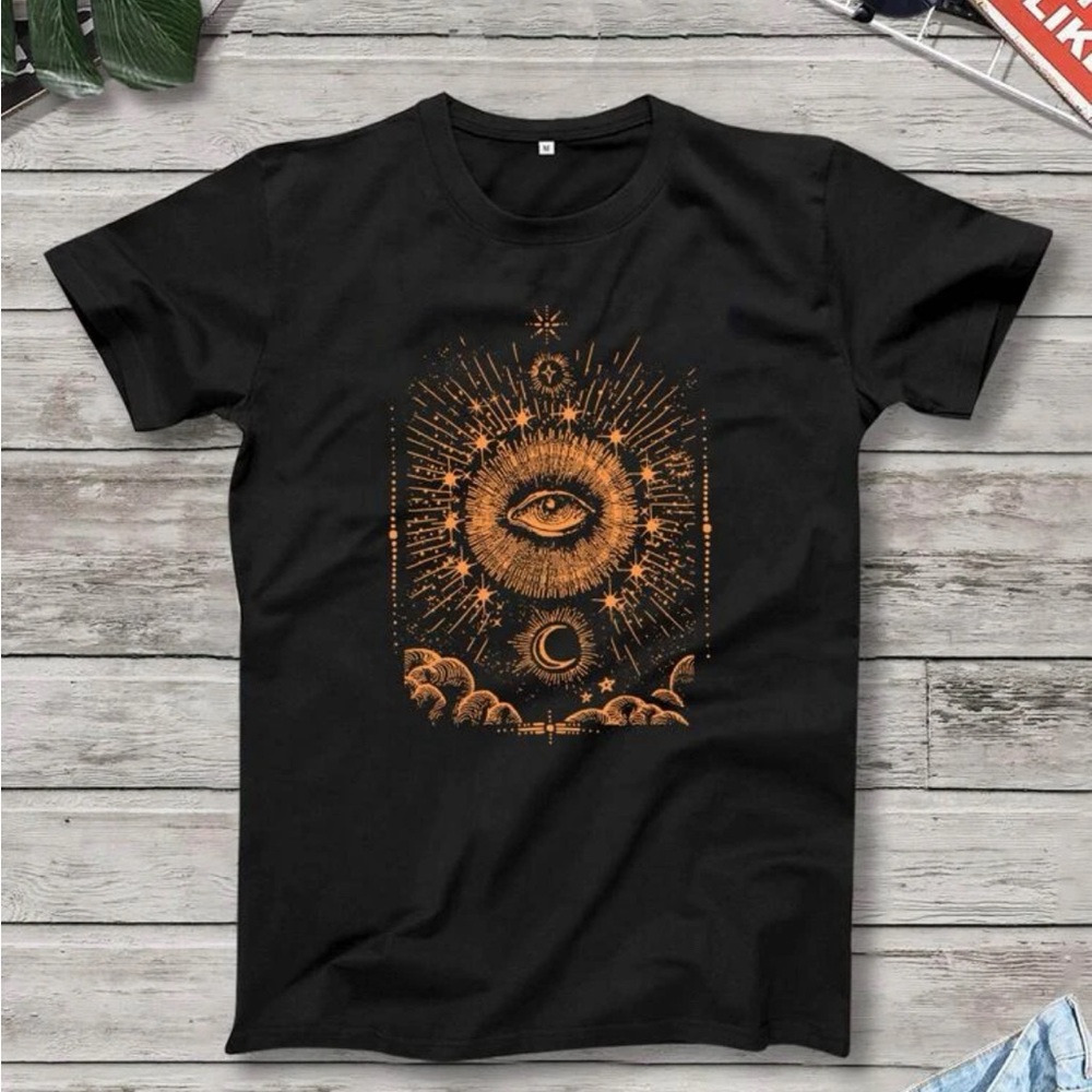 Men Eye Print Tee